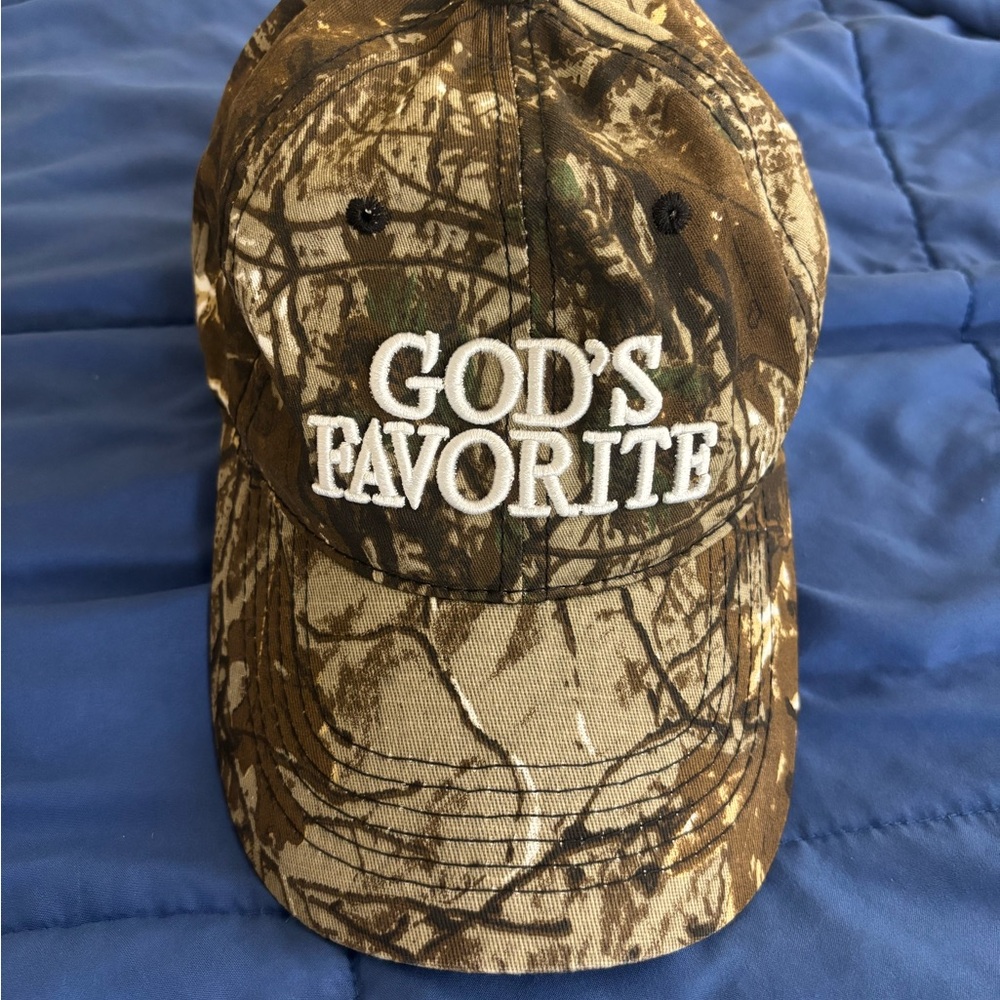 Camouflage Baseball Cap with Embroidered - God’s Favorite